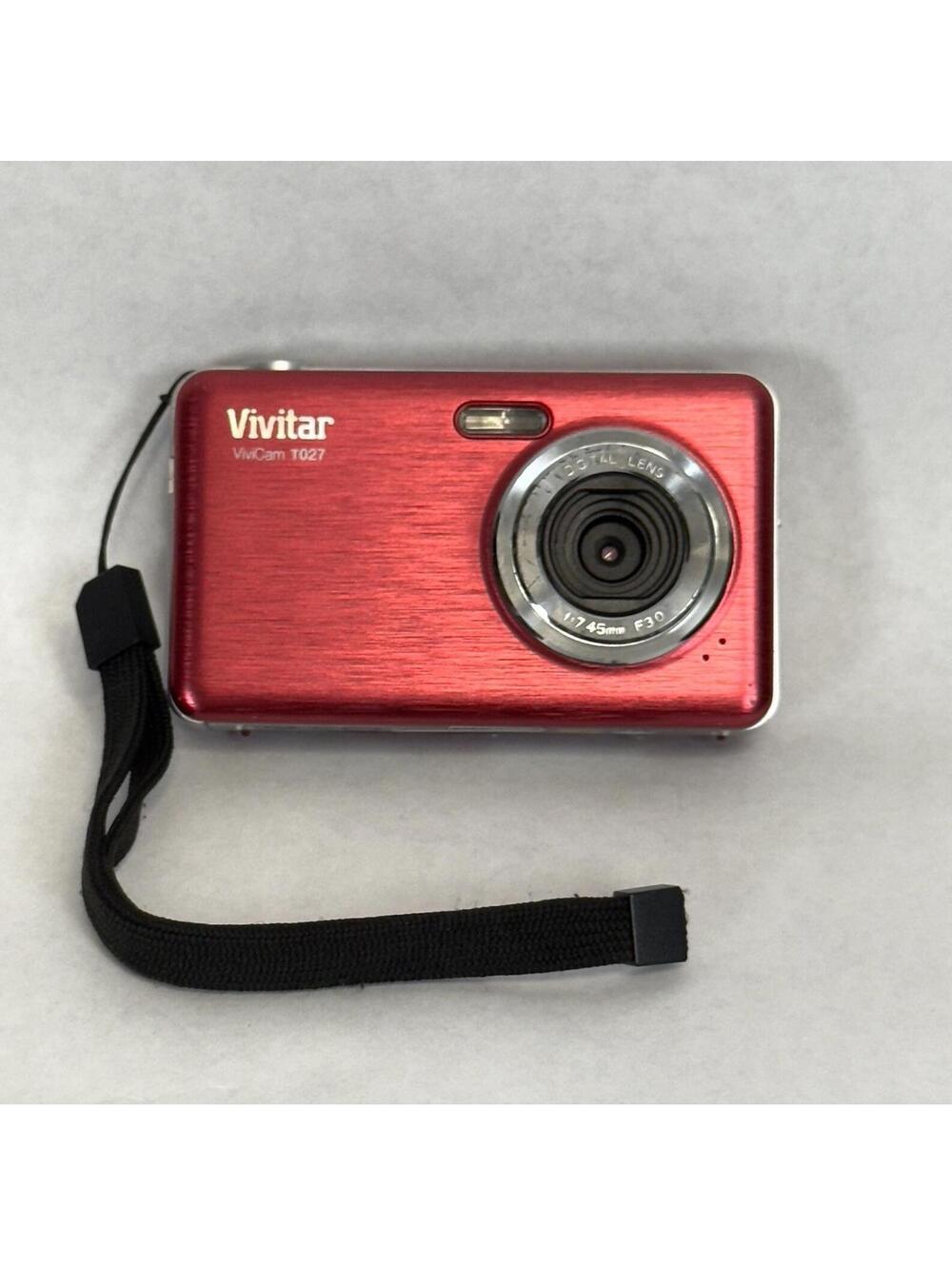 Vivitar ViviCam T027 -‎ 12.0MP  4x Zoom - Digital Camera - Red - For Parts